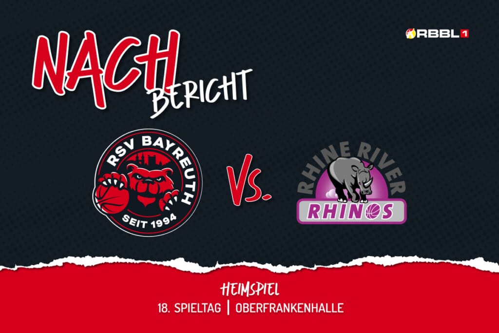 Nachbericht mit RSV Bayreuth Logo vs. Rhine River Rhinos Logo