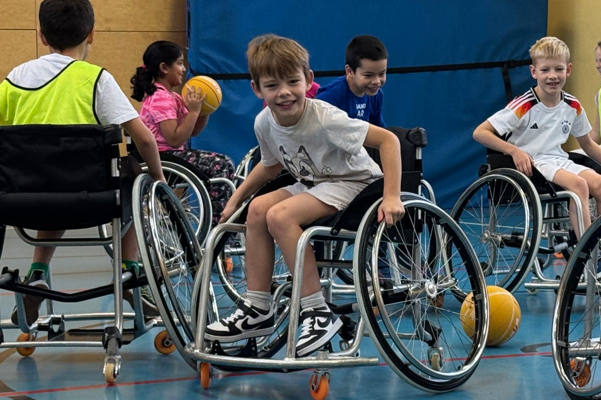 Büchenbach Schüler beim Schulprojekt vom RSV