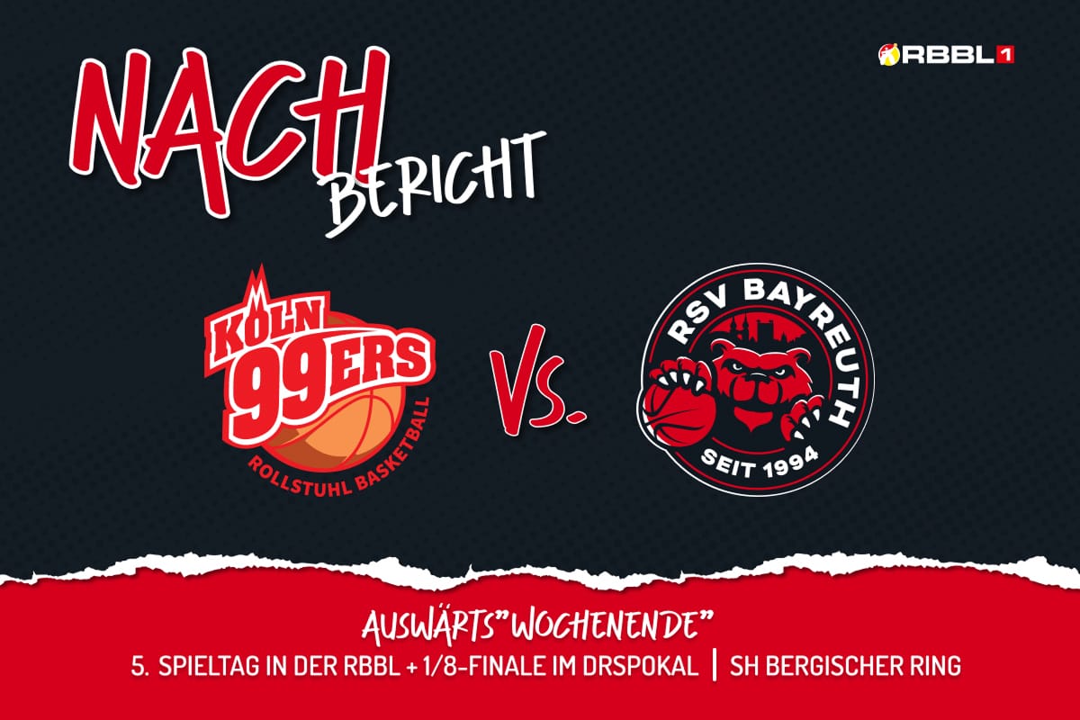 Nachbericht 5. Spieltag mit Köln 99ers Logo vs RSV Bayreuth Logo