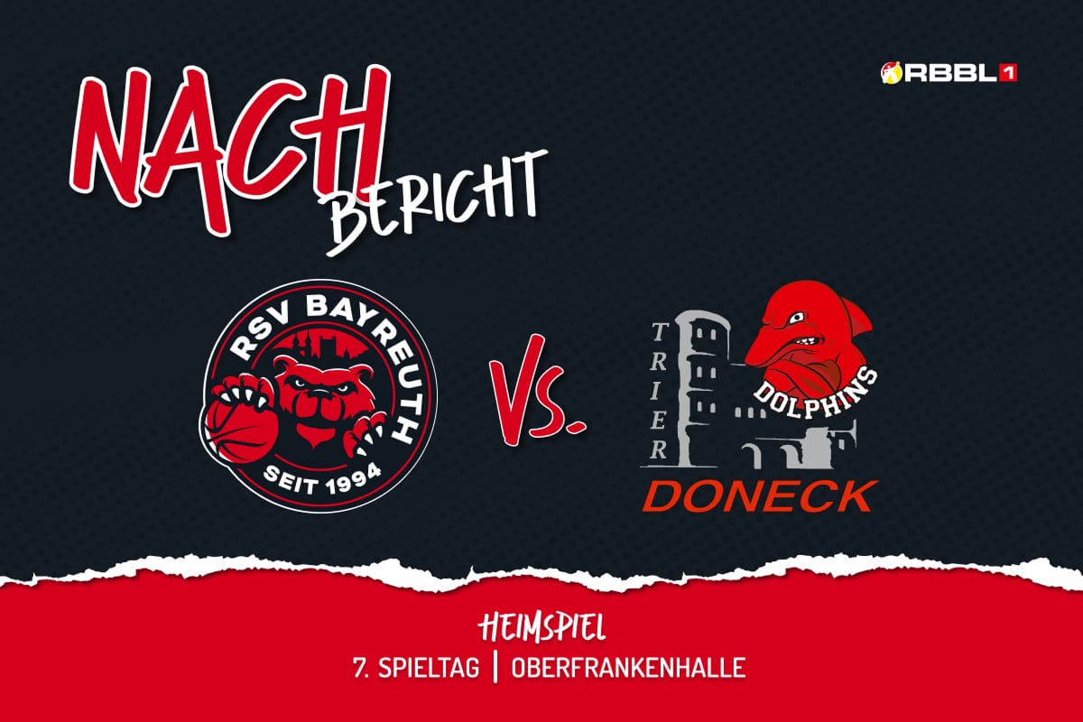 Nachbericht 7. Spieltag mit RSV Bayreuth Logo vs Doneck Dolphins Trier Logo