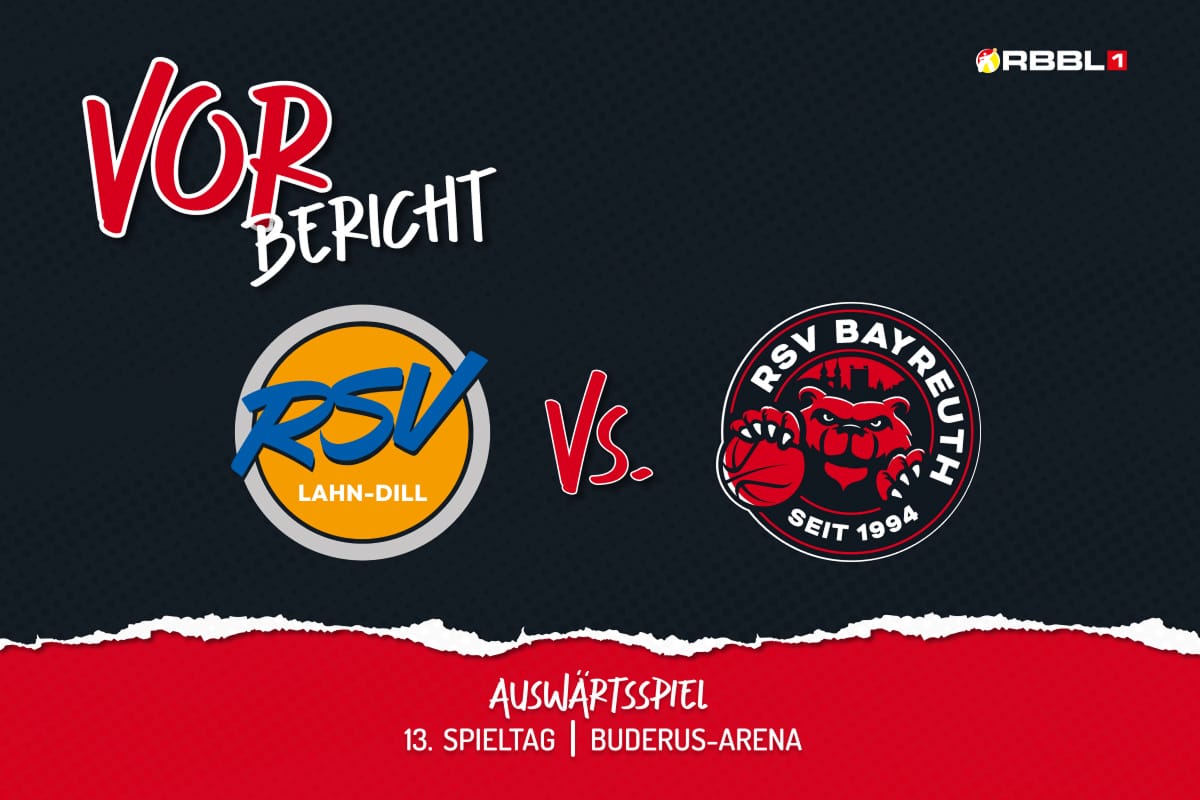 Vorbericht 13. Spieltag mit RSV Lahn-Dill Logo vs RSV Bayreuth Logo