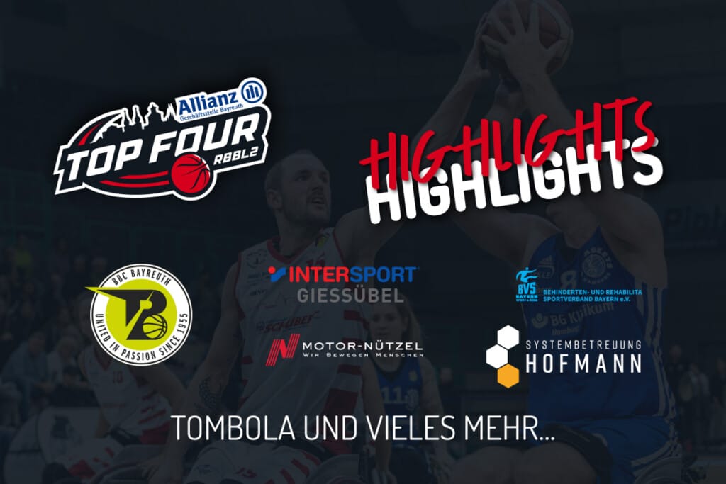 Highlights mit Spielbild und Logos der Sponsoren